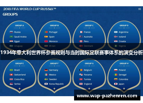1934年意大利世界杯参赛规则与当时国际足联赛事体系的演变分析